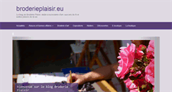 Desktop Screenshot of broderieplaisir.eu